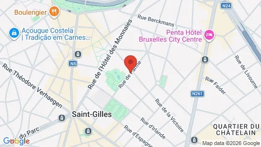 Apartments for rent i Brussels Sint-Gillis - kort over placeringen