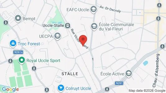 Apartments for rent i Brussels Ukkel - kort over placeringen