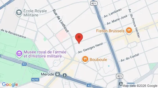 Apartments for rent i Brussels Sint-Lambrechts-Woluwe - kort over placeringen