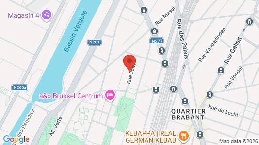 Apartments for rent i Brussels Schaarbeek - kort over placeringen