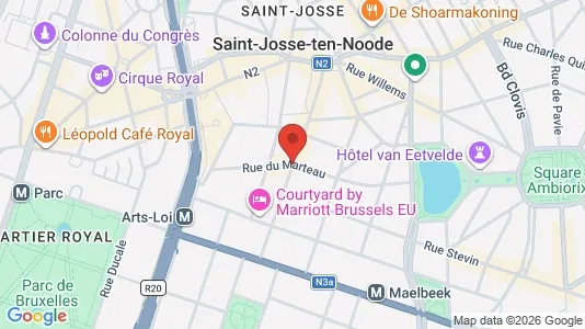 Apartments for rent i Brussels Sint-Joost-ten-Node - kort over placeringen