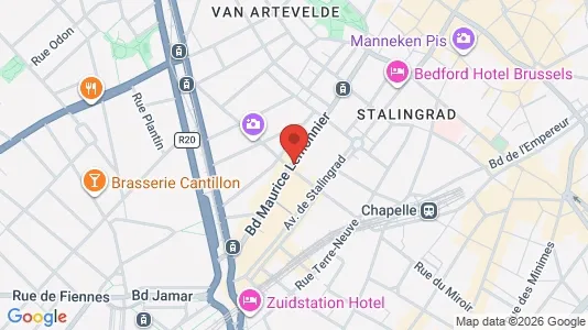 Apartments for rent i Stad Brussel - kort over placeringen