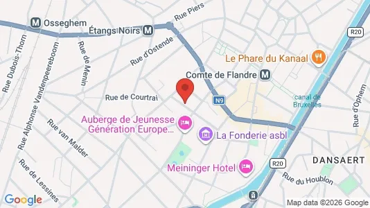Apartments for rent i Brussels Sint-Jans-Molenbeek - kort over placeringen