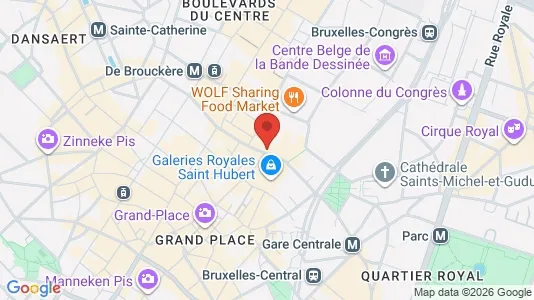 Apartments for rent i Stad Brussel - kort over placeringen
