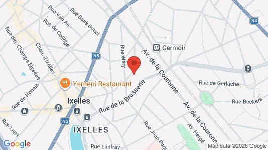 Apartments for rent i Brussels Elsene - kort over placeringen