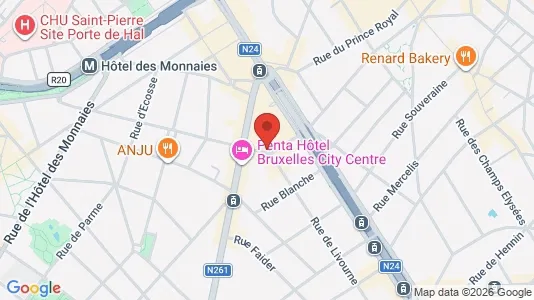 Apartments for rent i Brussels Sint-Gillis - kort over placeringen