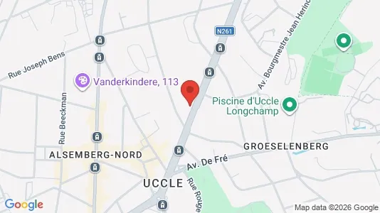 Apartments for rent i Brussels Ukkel - kort over placeringen