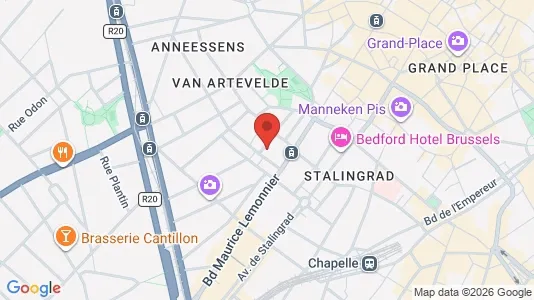 Apartments for rent i Stad Brussel - kort over placeringen