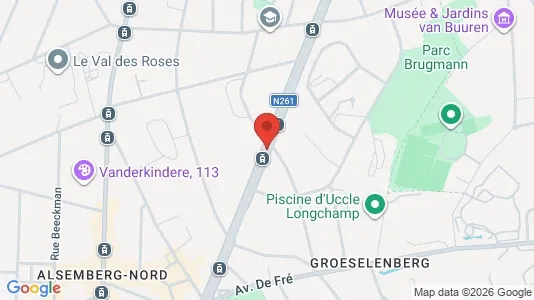 Apartments for rent i Brussels Ukkel - kort over placeringen