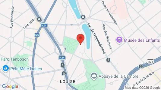 Apartments for rent i Brussels Elsene - kort over placeringen