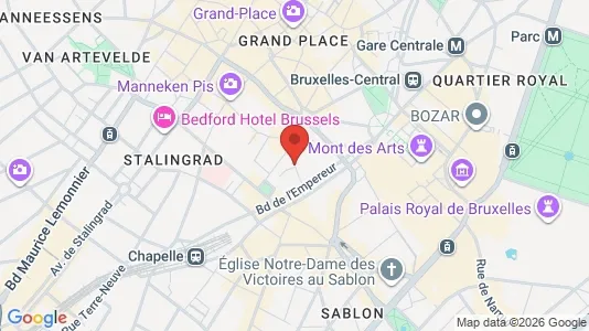 Apartments for rent i Stad Brussel - kort over placeringen