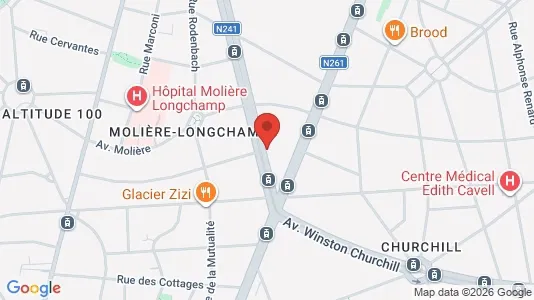 Apartments for rent i Brussels Vorst - kort over placeringen