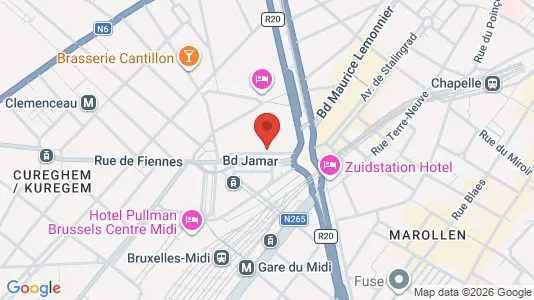 Apartments for rent i Brussels Sint-Gillis - kort over placeringen