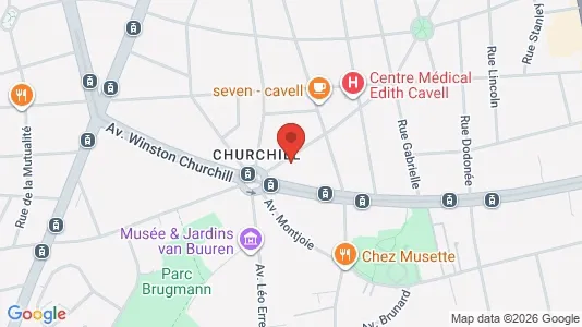 Apartments for rent i Brussels Ukkel - kort over placeringen