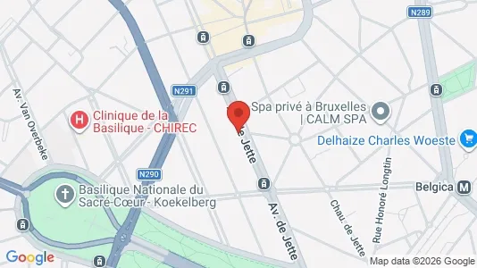 Apartments for rent i Brussels Jette - kort over placeringen