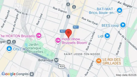 Apartments for rent i Brussels Sint-Joost-ten-Node - kort over placeringen