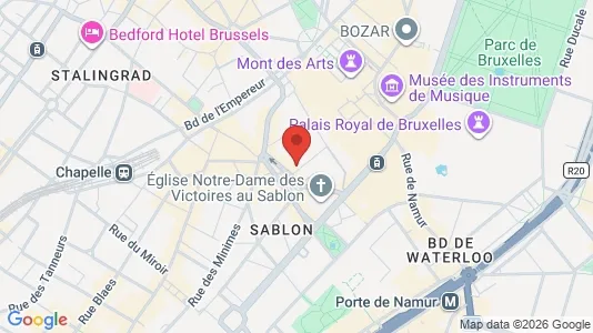Apartments for rent i Stad Brussel - kort over placeringen