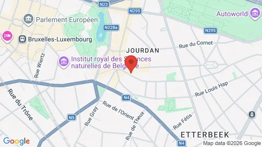 Apartments for rent i Brussels Etterbeek - kort over placeringen