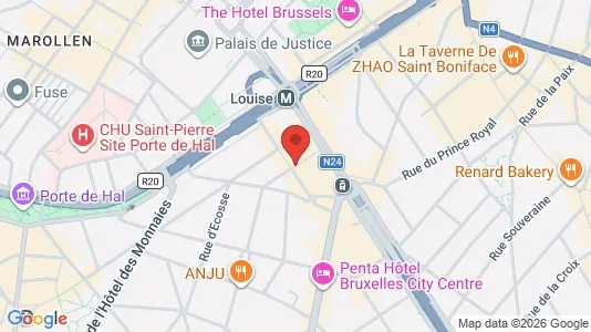 Apartments for rent i Brussels Sint-Gillis - kort over placeringen