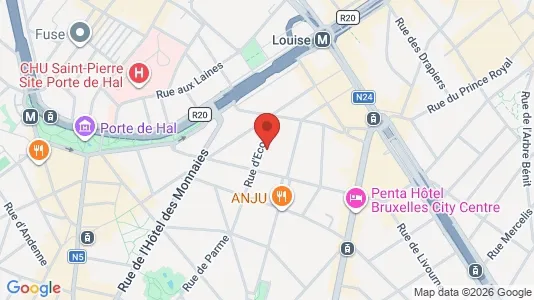 Apartments for rent i Brussels Sint-Gillis - kort over placeringen