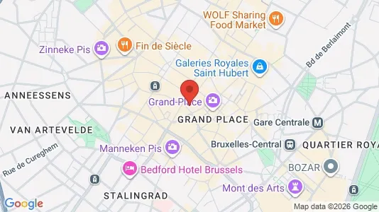 Apartments for rent i Stad Brussel - kort over placeringen