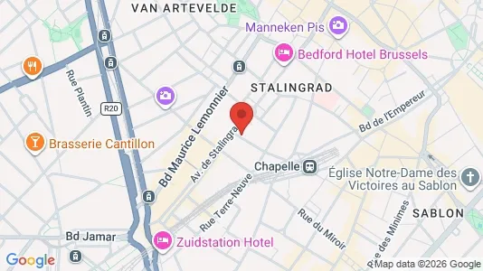 Apartments for rent i Stad Brussel - kort over placeringen