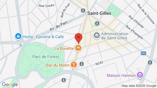 Apartments for rent i Brussels Sint-Gillis - kort over placeringen
