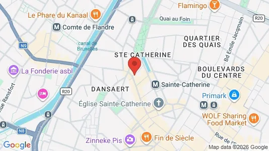 Apartments for rent i Stad Brussel - kort over placeringen