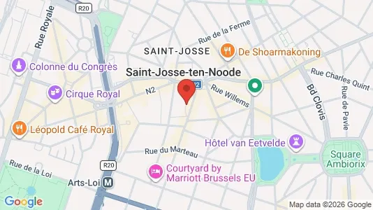 Apartments for rent i Brussels Sint-Joost-ten-Node - kort over placeringen