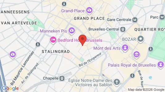 Apartments for rent i Stad Brussel - kort over placeringen