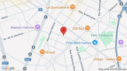 Apartments for rent i Brussels Elsene - kort over placeringen
