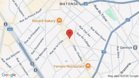 Apartments for rent i Brussels Elsene - kort over placeringen