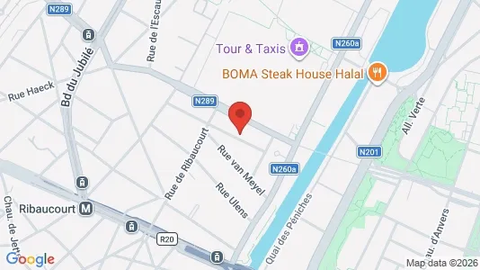 Apartments for rent i Brussels Sint-Jans-Molenbeek - kort over placeringen