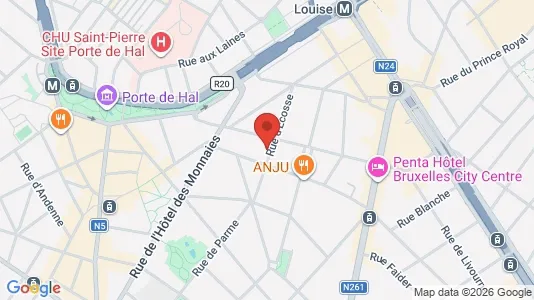 Apartments for rent i Brussels Sint-Gillis - kort over placeringen