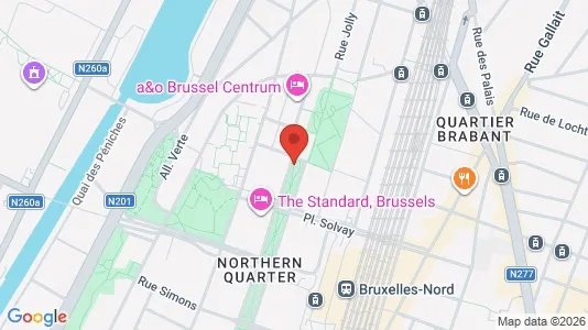 Apartments for rent i Stad Brussel - kort over placeringen