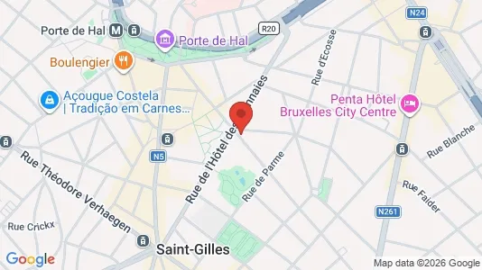 Apartments for rent i Brussels Sint-Gillis - kort over placeringen
