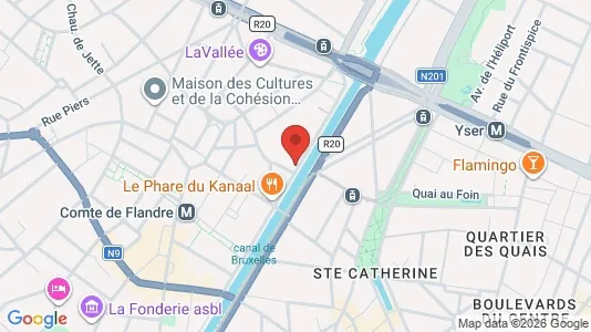 Apartments for rent i Brussels Sint-Jans-Molenbeek - kort over placeringen
