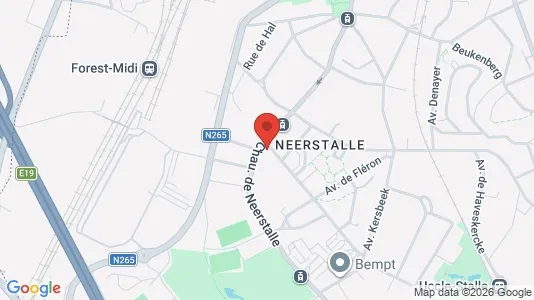 Apartments for rent i Brussels Vorst - kort over placeringen