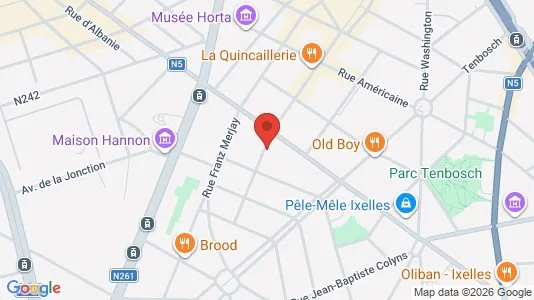 Apartments for rent i Brussels Elsene - kort over placeringen