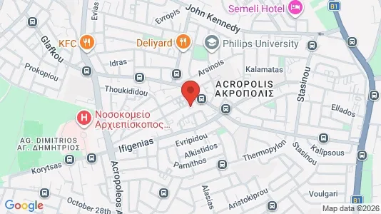 Apartments for rent i Nicosia Strovolos - kort over placeringen