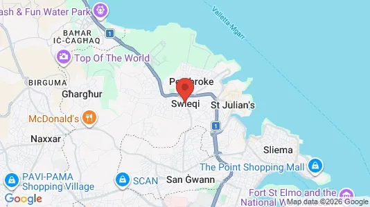Houses for rent i Swieqi - kort over placeringen