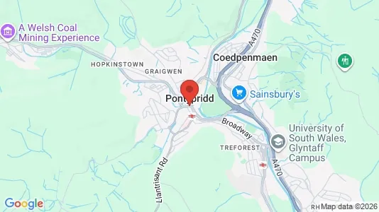Apartments for rent in Pontypridd - Mid Glamorgan - Photo from Google Street View