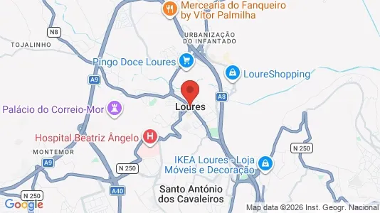 Apartments for rent i Loures - kort over placeringen