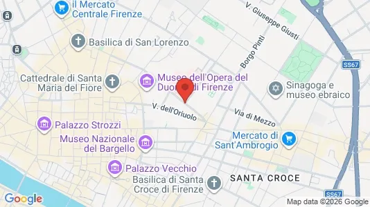 Rooms for rent i Florence - kort over placeringen