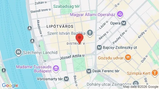 Apartments for rent i Budapest Belváros-Lipótváros - kort over placeringen