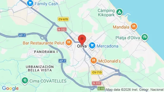 Apartments for rent in Oliva - Photo from Google Street View