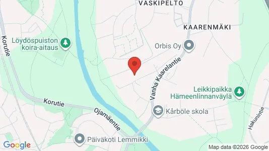 Apartments for rent i Vantaa - kort over placeringen