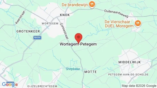 Houses for rent i Wortegem-Petegem - kort over placeringen