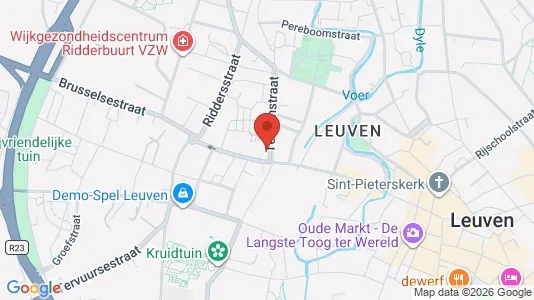Apartments for rent i Leuven - kort over placeringen