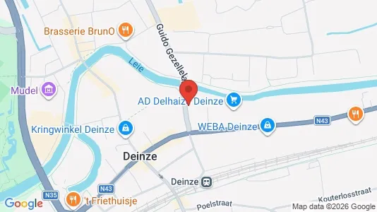 Apartments for rent i Deinze - kort over placeringen